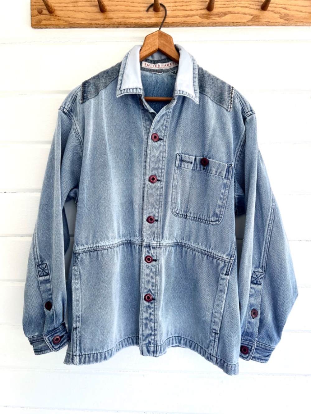 Vintage SMITH & HAWKEN Chore Jacket Well Worn - M